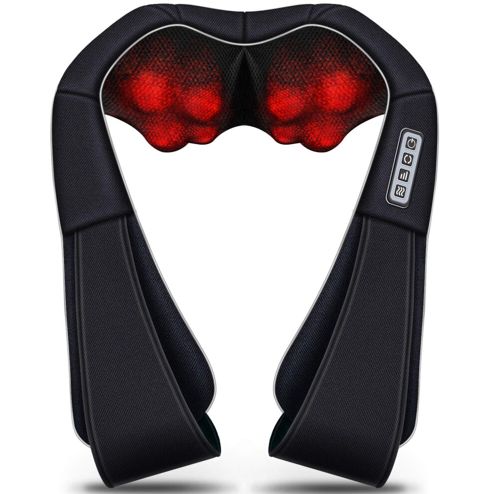 Viktor Jurgen Shiatsu Neck Massager With Heat For Neck, Shoulder, Back Pain Relief, Mothers Day Gifts For Mom, Wife, Women, Dad, Husband, Men, Ideal F