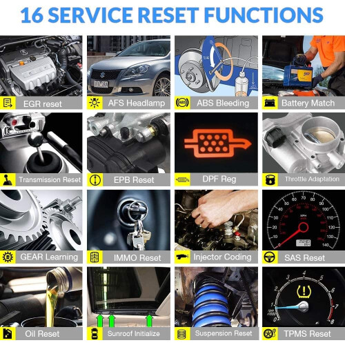 Thinkdiag OBD2 Bluetooth Scanner, All System OE Level Car Diagnostic Tools with Active Test, ECU Coding,15+ Service Functions All Software 1 Year Free 1