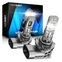 NOVSIGHT 9005 HB3 LED Headlight Bulb - 90W 30000LM HB3 Headlight Bulb, 6500K White Light 12V 9005 LED Bulb with Fan, 1:1 Size Plug and Play HB3 Bulbs,