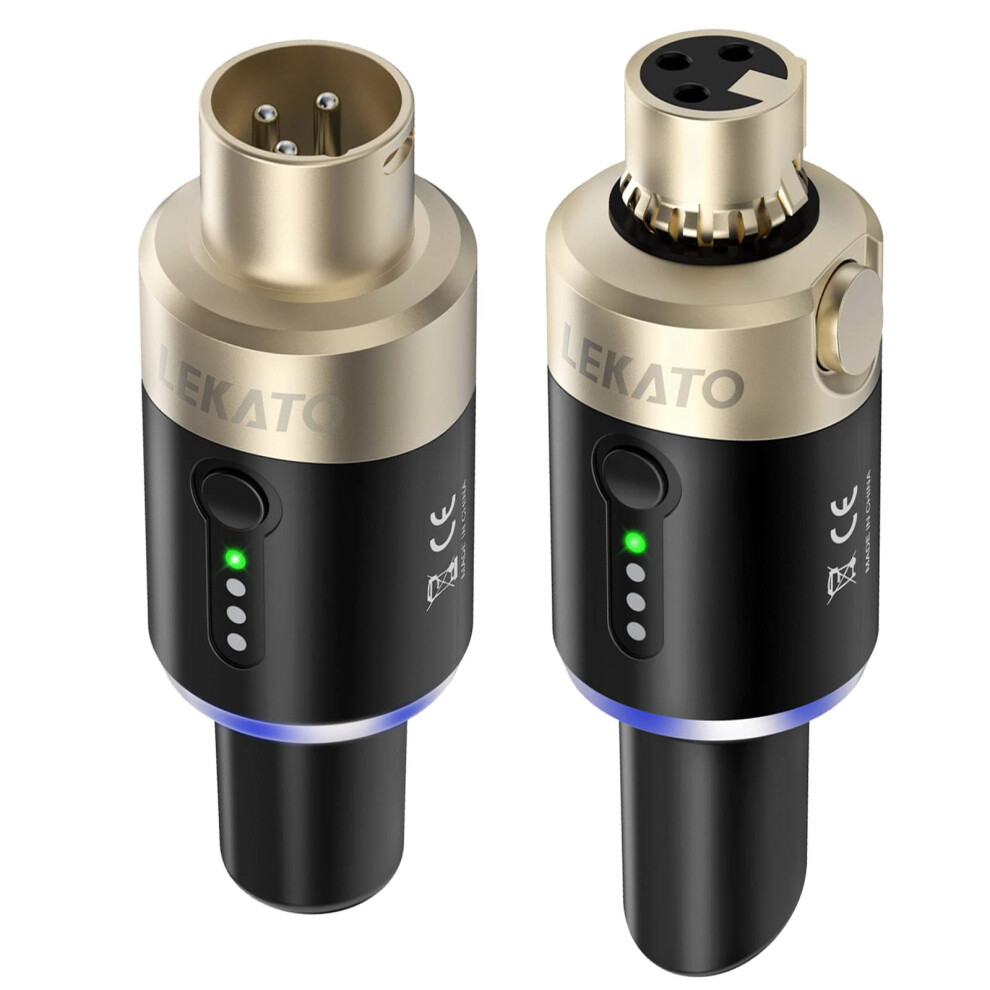 Lekato 5.8Ghz Xlr Wireless Microphone Transmitter Receiver,Xlr Microph