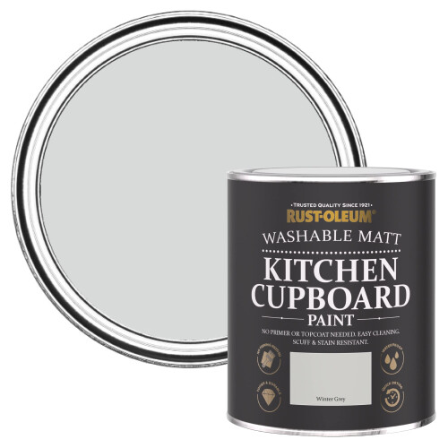 Rust-Oleum Rust-Oleum Grey Kitchen Cupboard Paint in Matt Finish - Winter Grey 750ml