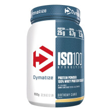 Dymatize ISO 100 Hydrolyzed Birthday Cake 932g - Whey Protein Hydrolysat + Isolat Powder