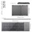 Bluetooth Foldable Keyboard, Slim and Compact Energy-saving Wireless Keyboard with Touchpad for Apple MacBook/iMac/MacBook Pro/Air/Mac 4