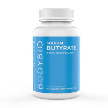 BodyBio Butyrate - Postbiotic for Gut Health, Digestive Support, Bloat, Gas & Co