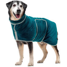 Lucky Paws UK Dog Drying Coat - Luxurious Double Layer Dog Towel Robe - Dry Your Dogs in Minutes