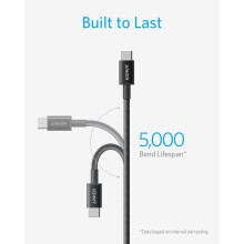 Anker USB C to USB C Charger Cable (10ft/3m), 100W USB 2.0 Type C Cable, Fast Charging Power for MacBook Pro, iPhone 17/16/15, iPad Pro, Samsung Gala