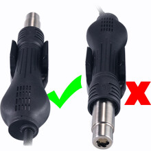 YIHUA 862BD+ SMD Hot Air Rework Station Soldering Iron Station, 2 in 1 Station with Temperature Stabilization Function and Electronic DIY Projects Rew
