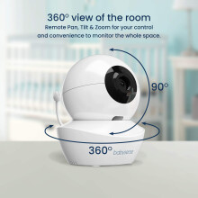 Babysense Add On Camera Video Baby Monitor HD S2 Remote Pan Tilt Zoom