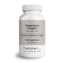 Theonia Magnesium Complex High Strength 205mg Supplement - Zinc, Vitamin D3 - Muscle & Bone Health, Nerve Function & Energy Support - UK Manufactured