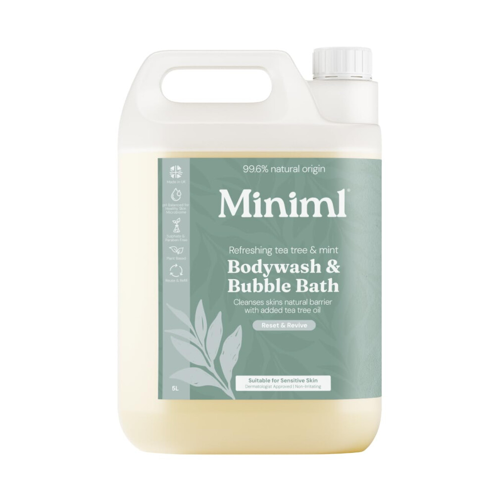 Miniml Bodywash And Bubble Bath Tea Tree/Mint 5 Litre Min167 - Image 7