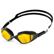 TRI-FIT Award-Winning Swimming Goggles | Advanced Anti Fog Treated Lenses | 100% UVA/UVB Protection | Custom 3D TPE gasket | TPE Nose Bridge | 180-deg