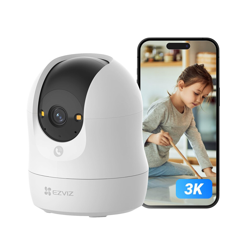 Ezviz 3K 360 Indoor Wifi Surveillance Camera, 5Mp Baby Camera With 2.4Ghz Wifi, Human/Noise Detection, Colour Night Vision With Wdr, Auto-Zoom Tracki