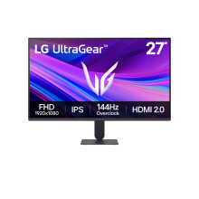 LG Ultragear G4 Gaming Monitor 27G411A-B, 27 Inch, 1080p, 144Hz Overclocked, 5ms, IPS Display, HDR 10, NVIDIA G-Sync Compatible & AMD FreeSync, Smart