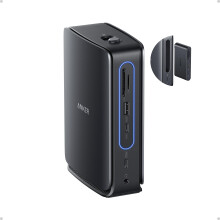 Anker Nano Laptop Docking Station with Detachable Hub, 13-in-1 USB-C Triple Display with 2 HDMI and 1 DP, 10 Gbps USB-C, 3 USB-A, Audio, SD/TF, Ethern