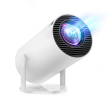 [Built-in Apps & Android 11.0] Mini Projector Portable 20000 Lux Projector 4K Supported 180 Rotation & Auto Keystone, Outdoor Compatible with TV Stic