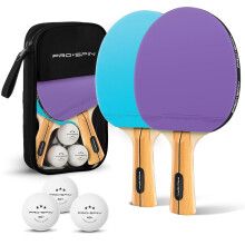 PROSPIN Table Tennis Bats HighPerformance Set with Premium Table Tennis Ra