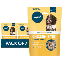 BOOST Pet Food Chicken Dog Treat - Freeze-Dried Grain-Free Treats for Dogs, Natural Snacks, 4 Ingredients, Made with Real Chicken, Nothing Artificial