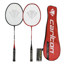 Carlton Nanomax Pro Ti Badminton Set, 2 Player Set with Rackets, Carry Cover & Shuttles