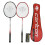 Carlton Nanomax Pro Ti Badminton Set, 2 Player Set with Rackets, 1