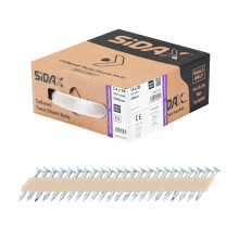 SiDAX | Collated Twist Shank Nails | Electro-Galvanised | 3.4 x 35mm | Box 2000 pcs (CHN06-3435)