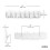Umbra Umbra Sticks Wall-Mounted Coat Rack Rail Hook with 8 Retractable Pegs – Modern, Space-Saving Storage Organizer, White 3