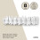 Umbra Umbra Sticks Wall-Mounted Coat Rack Rail Hook with 8 Retractable Pegs – Modern, Space-Saving Storage Organizer, White 5