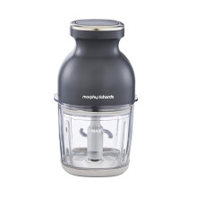 Morphy Richards 3-in-1 Cordless Mini Chopper, USB Charging, Low Noise, 500ml Glass Bowl, Chop, Whisk, Grate/Grind, Overheat/Overcharge Protection, Mea