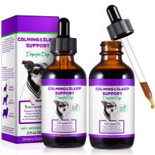 2 Pack Melatonin for Dogs & Cats, Dog Melatonin, Helps with Noise, Fireworks, Separation Anxiety & Travel Anxiety, Promote Relaxation & Deep Sleep for