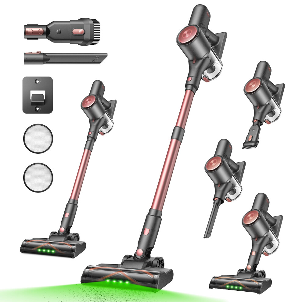 Vexilar V10pro Cordless Vacuum Cleaner, 550W 45Kpa Stick Vacuum With Touch Display, Up To 45Mins Runtime, Detachable Battery,6-In- 54471405