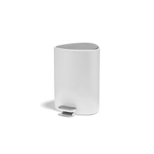Joseph Joseph EasyStore 5L Steel Pedal Bin with Liner Storage Pocket, Soft-Close Lid, Bathroom/Bedroom Bin