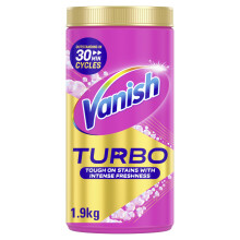 Vanish Turbo Stain Remover Powder, 1.9kg, Boosted Oxi Action for Quick Wash, Rem