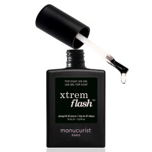 Manucurist - New Top Coat Gel Nail Polish Xtrem Flash - Long Lasting Top Coat Nail Polish - Lasts up to 21 days - Quick Shine - Vegan - Made in Franc