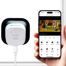 HomiQ Window Security Camera 2K, Indoor WiFi Cameras 2.4GHz/5GHz, Colorvue AI Color Night Vision, Person Detection with Auto-Focus, 24/7 Recording Com
