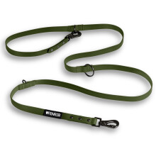 Fenrir - Dog Training Leash - Heavy Duty - Double Ended Carabiner - Long Lead - Non-Slip Lead Waterproof Gear for Large & Small Dogs Puppy - 2.1m (Gre