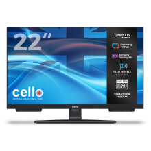 Cello C2226TZH 22" Tizen OS Smart LED TV, 240V, By Samsung, Freeview & FreeSat, Gaming Hub, Pitch Perfect Speakers, UK Made, Ideal for Kitchen, Bedroo