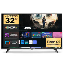 Antteq 32 Inch Smart TV, 32" Tizen OS HD Television with Netflix Disney+ Gaming Hub Samsung TV Plus Dolby Audio, Small TV for Bedroom or Kitchen