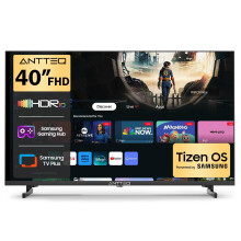 Antteq 40 Inch Smart TV, 40" Tizen OS FHD HDR10 Dolby Audio Television with Netflix Disney+ Gaming Hub Samsung TV Plus, Small TV for Bedroom or Kitche