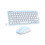 TeckNet TECKNET Mini Wireless Keyboard and Mouse Set, 2.4G Cordless USB, Blue 1