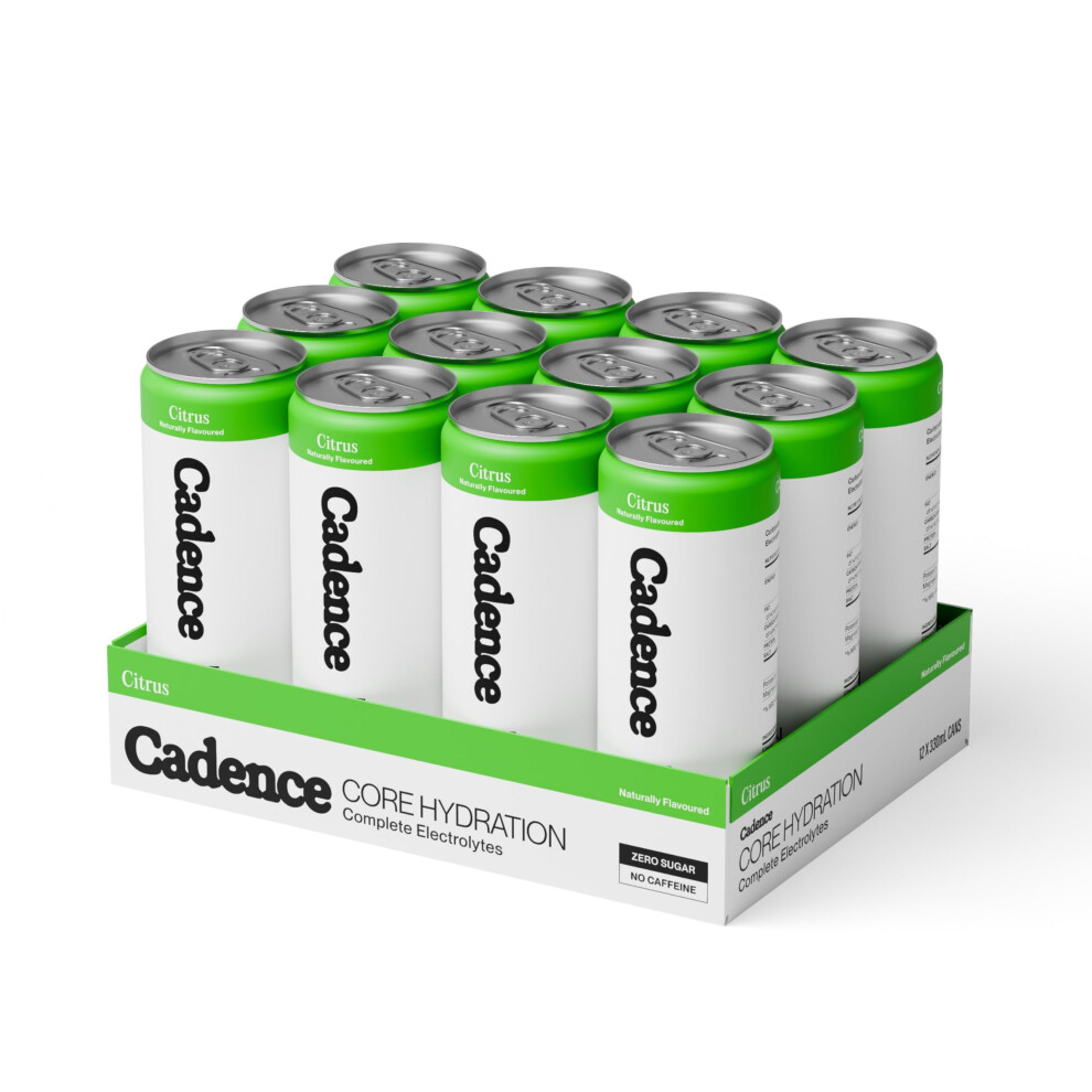 Cadence Core Electrolyte Hydration Drink - Sugar Free, Zero Caffeine - Essential Electrolyte Blend, Sodium, Potassium & Magnesium - Daily Use For Rehy