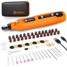 HARDELL Cordless Rotary Tool Kit with 69 Accessories - 5-Speed Mini Power Tool, USB Rechargeable for Drilling, Sanding, Polishing, Engraving (DIY & Cr
