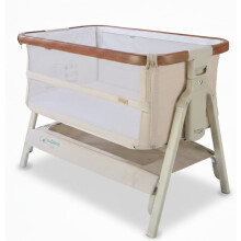 Tutti Bambini CoZee Breeze (2025) - 2-in-1 Next To Me Crib & Standalone Baby Cot - Bedside Crib with 6 Height Levels, Easy Travel Set Up, Castors &