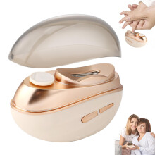 FonchAroma Electric Nail Clippers for The Elderly and Thick Nails - 2-in-1 Automatic Nail Trimmer with LED Light - Rechargeable Adult Fingernail Trimm