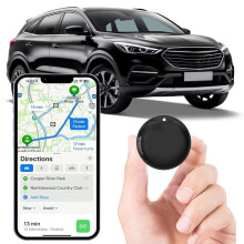 GPS Tracker for Cars, Hidden Magnetic Car GPS Tracker for Vehicles Compatible with iOS & Android, Mini Anti-Theft Tracker with Real-Time Location, No