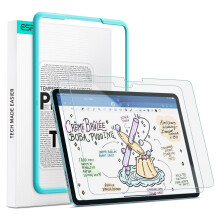 ESR 2 Pack Paper-Feel Screen Protector for iPad Air 11 Inch M4/M3/M2 (2026/2025/2024, 8th/7th/6th Gen), Write and Draw Like on Paper, 9H Tempered Gla