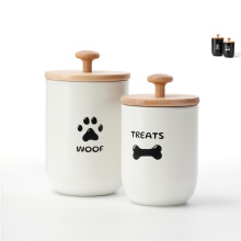 OTTENON Dog Treat Container, Dog Treat Container Airtight Set of 2, Dog Treat Jars with Lids Airtight, Dog Treat Jars for Kitchen Counter, Dog Treat C