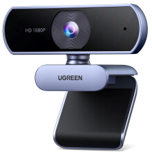 UGREEN 4K/30fps Webcam for PC, Full HD Webcam for Laptop, Clear Stereo Audio Microphone, Auto Light Correction, 70 View Web Cam USB Camera for Live S