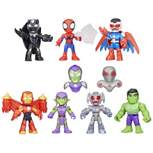Spidey und seine fantastischen Freunde Marvel, Iron Man & Co. Avengers Team-Up, 3-Zoll Actionfigur Set, ab 3 Jahren