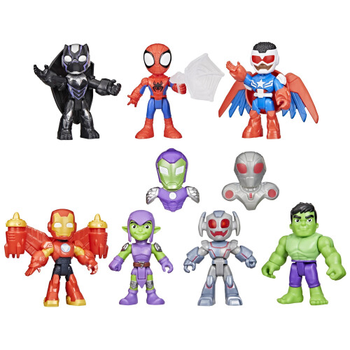 Spidey et SES Amis Marvel, Iron Man et Ses Amis - Ensemble de Figurines de 3 Pouces