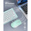 TeckNet TECKNET Mini Wireless Keyboard and Mouse Set, 2.4G Cordless USB, Green 2