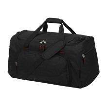 LONALIA 55L Large Gym Sports Duffle Bag for Men - 22 inch Mens Travel Holdall Weekend Overnight Bag (Black)